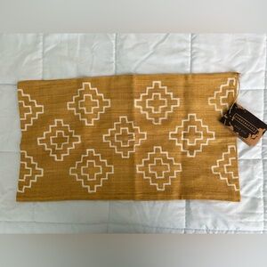 West Elm Handblocked Pillow cover. 100% silk